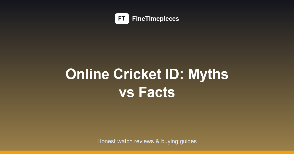 Online Cricket ID: 9 Essential Myths vs Facts (2026)
